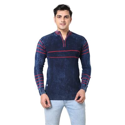Men indigo denim t-shirt
