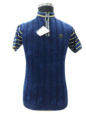 Men indigo denim t-shirt
