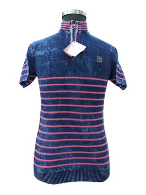 Men indigo denim t-shirt