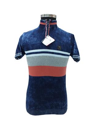 Men indigo denim t-shirt